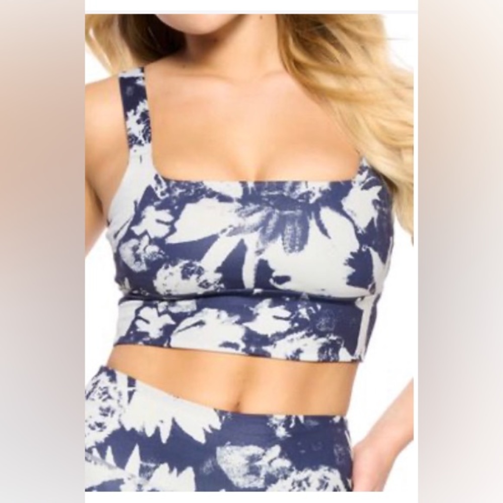Felina | Shadow & White Floral Square Neck Bralette